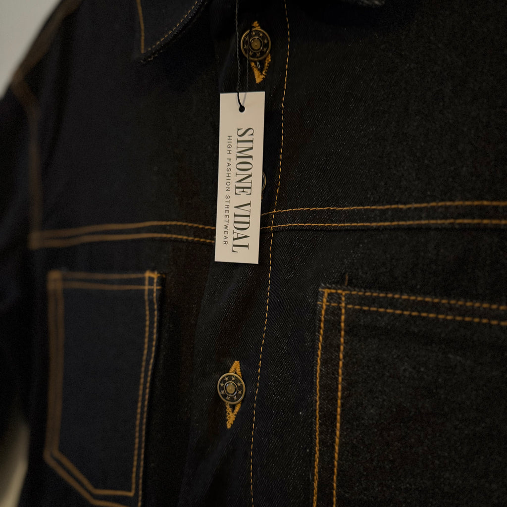 SV Black Denim Cropped Jacket
