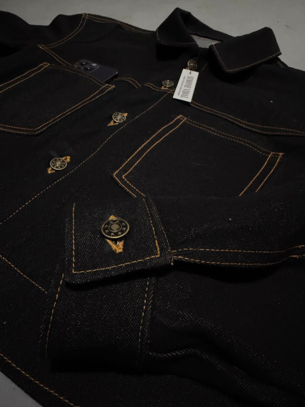 SV Black Denim Cropped Jacket
