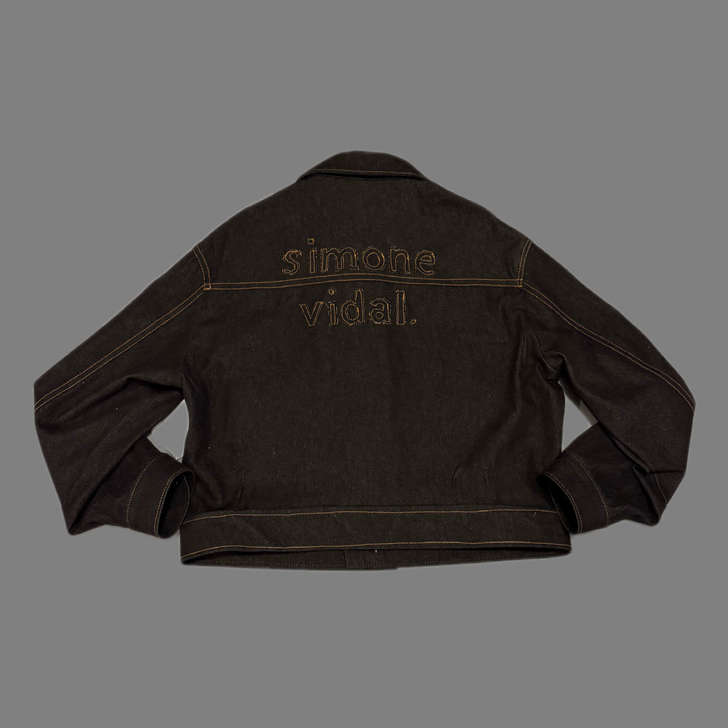 SV Black Denim Cropped Jacket
