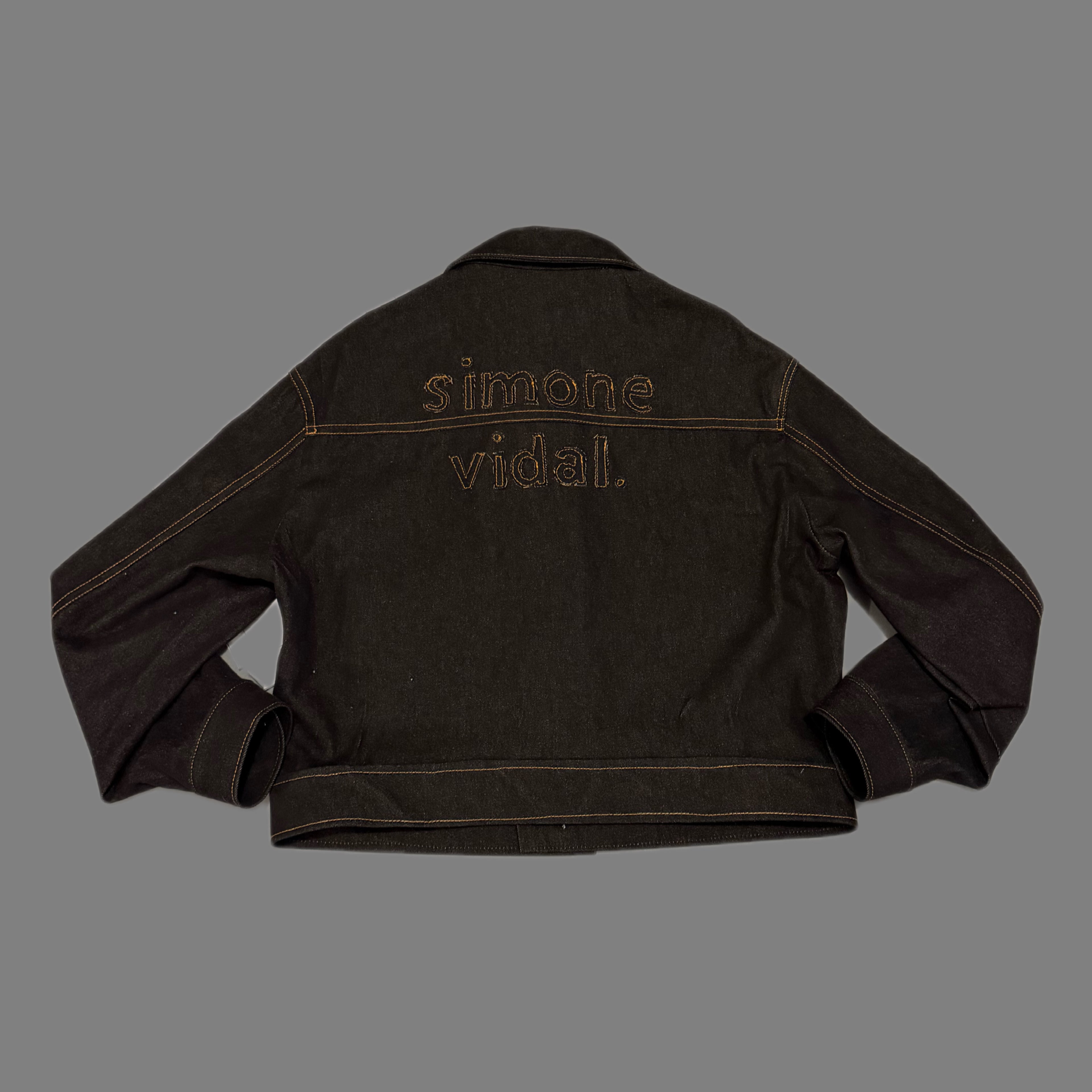 SV Black Denim Cropped Jacket