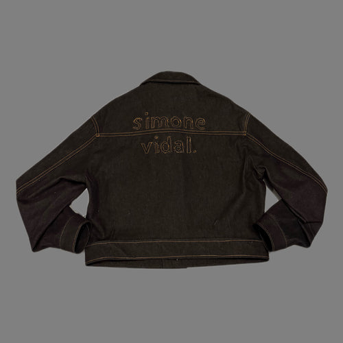 SV Black Denim Cropped Jacket